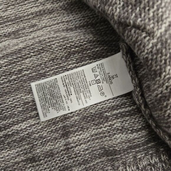 Old Navy Open Front Grey Marled Cardigan Toddler Girl Size 3T New with Tags- S9 - Picture 4 of 5